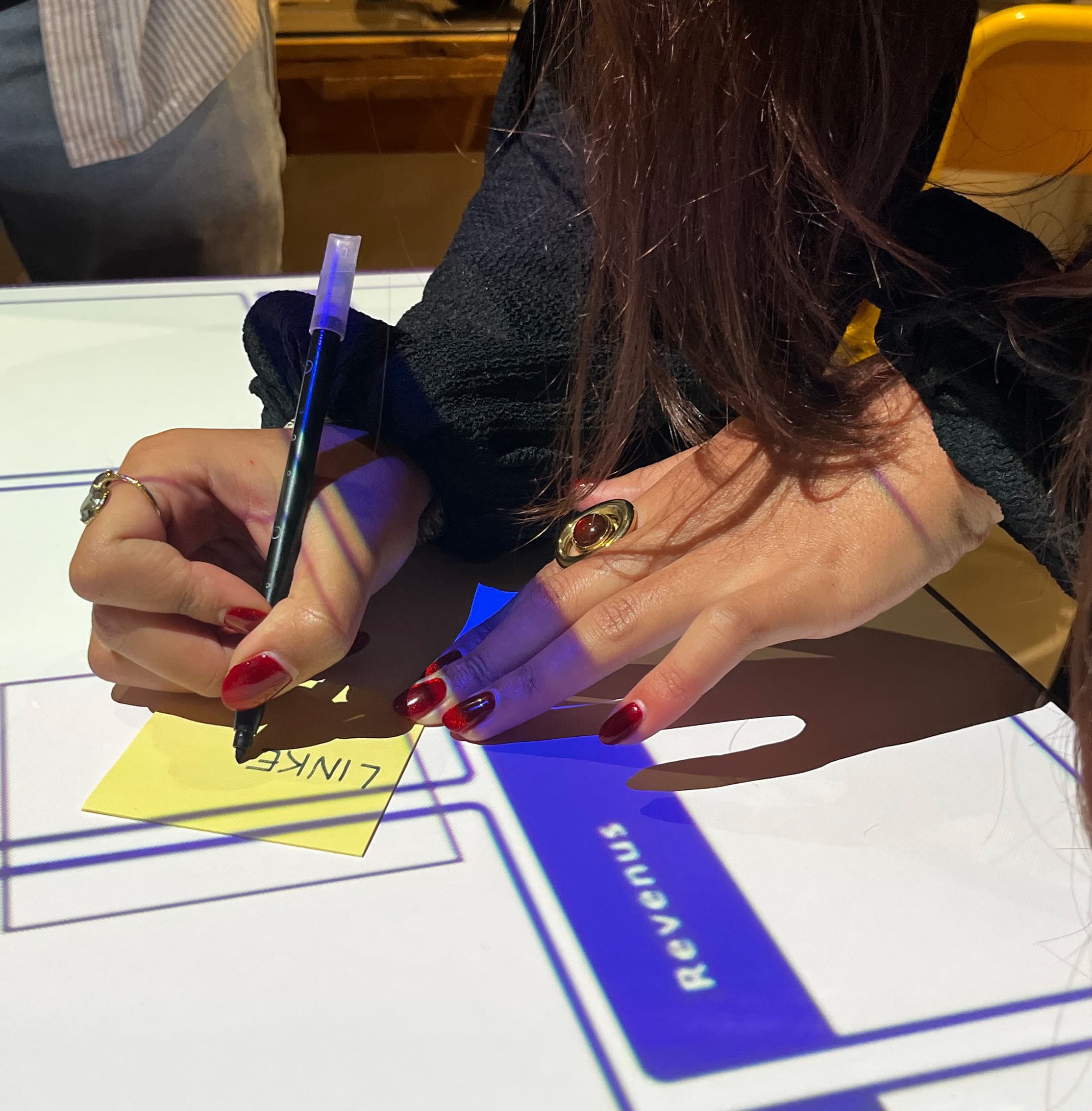 Opération guidée par projection sur poste